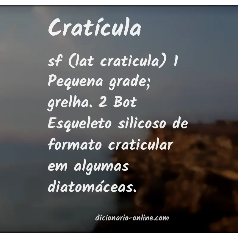 Significado de cratícula