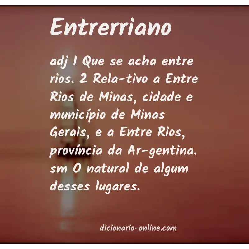 Significado de entrerriano