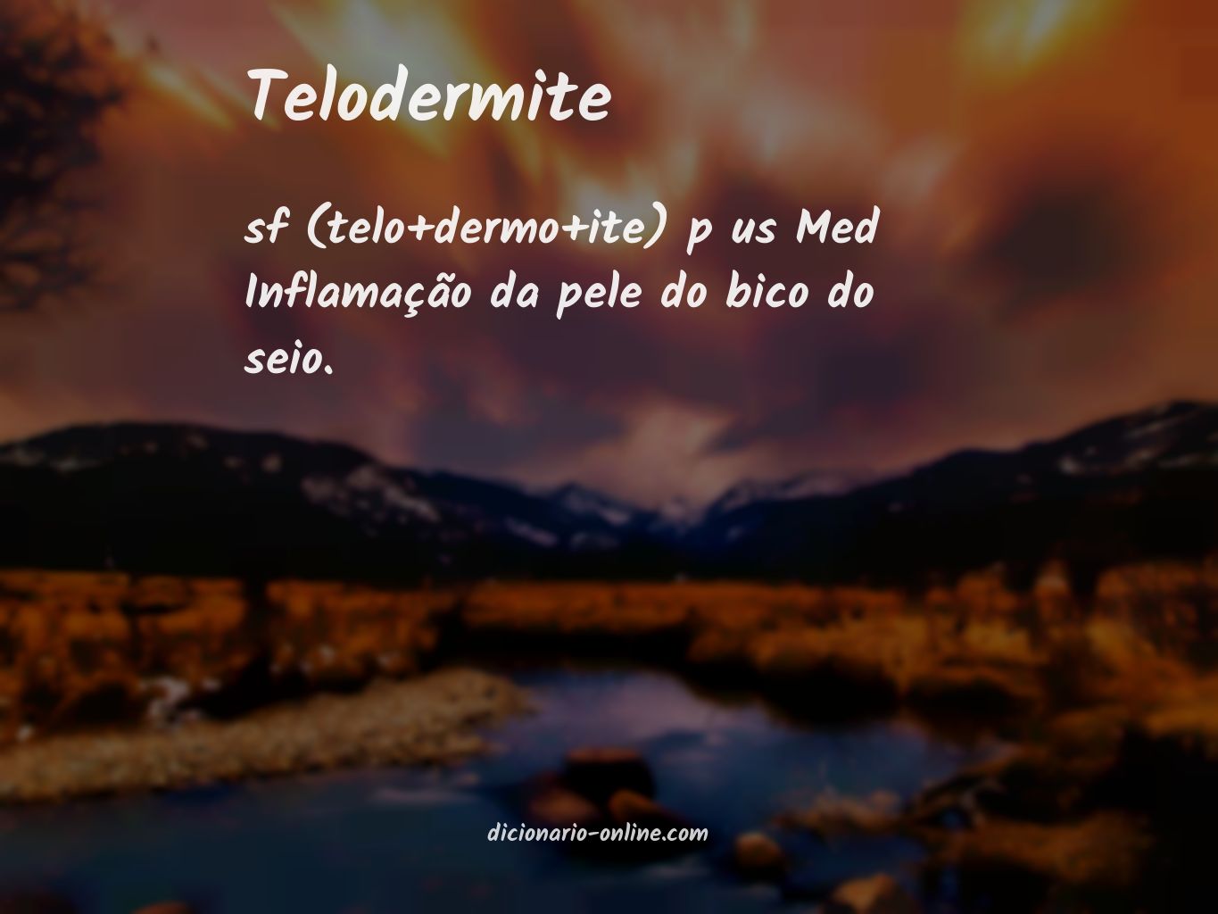 Significado de telodermite