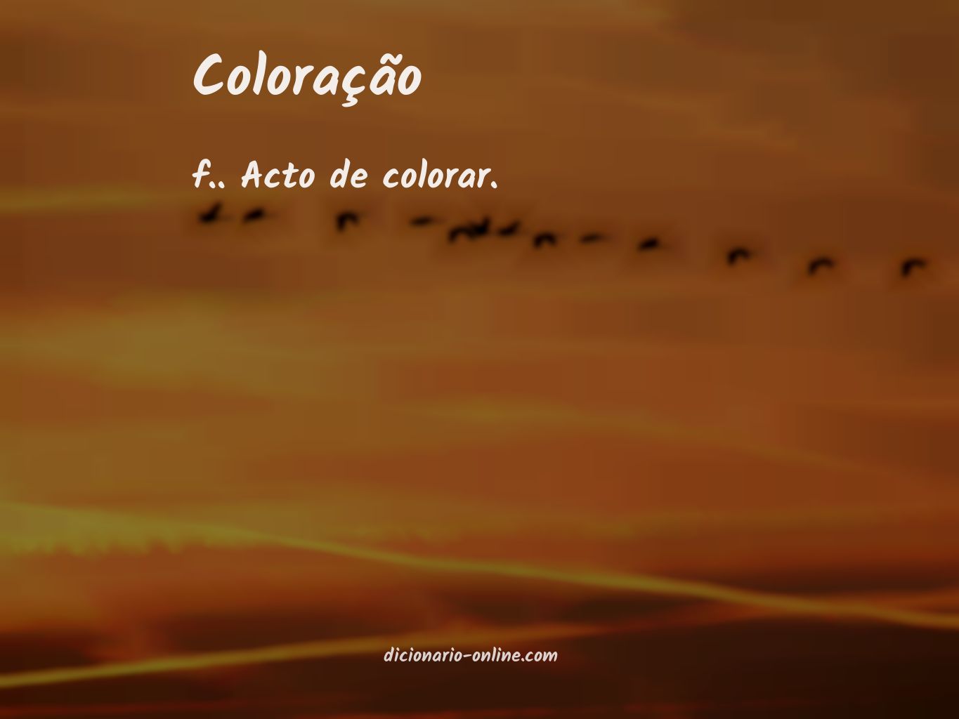 Significado de coloração