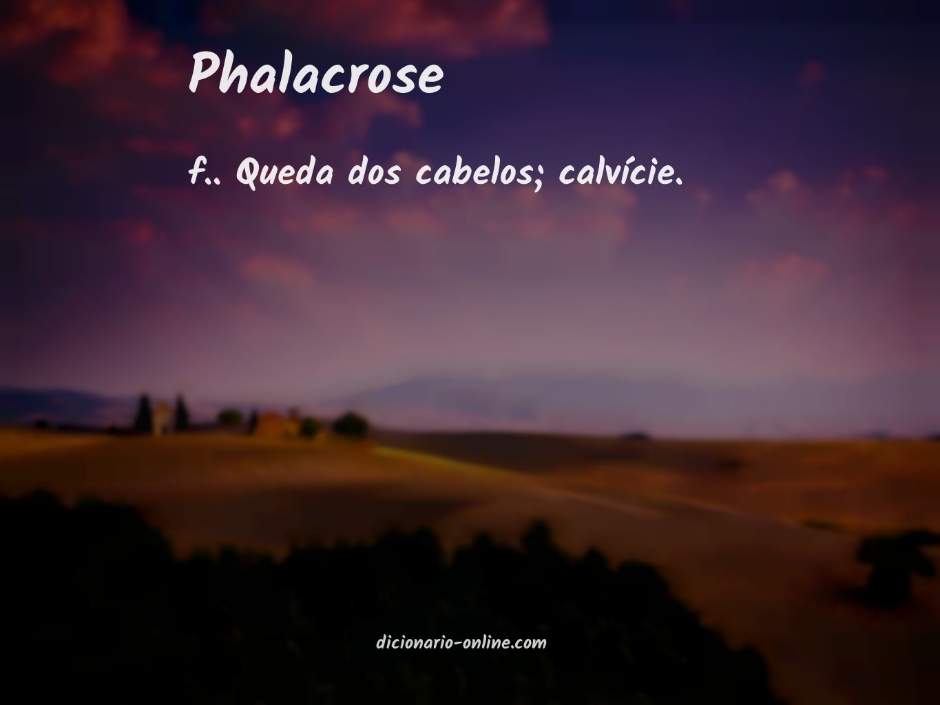 Significado de phalacrose