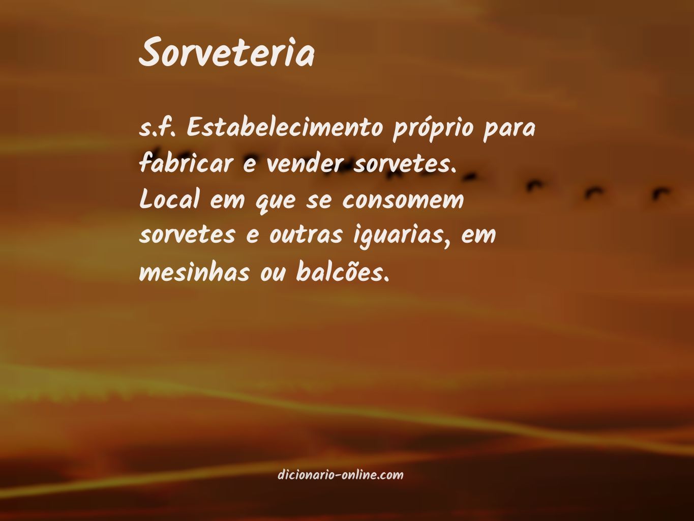 Significado de sorveteria