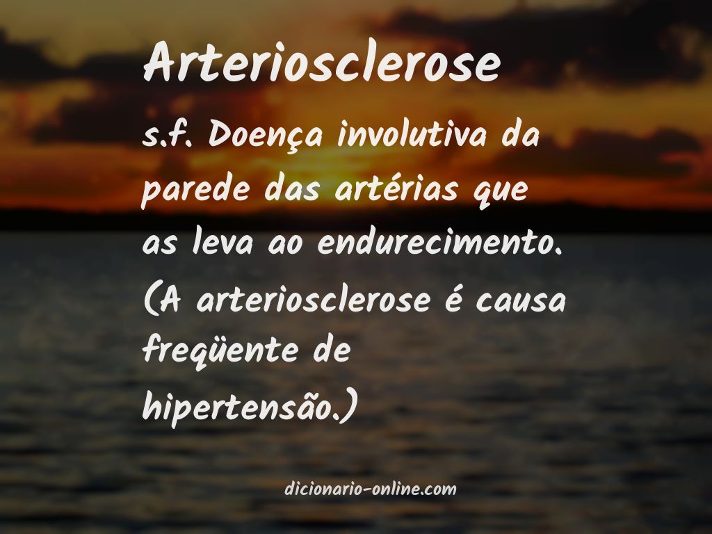 Significado de arteriosclerose