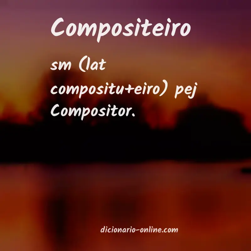 Significado de compositeiro