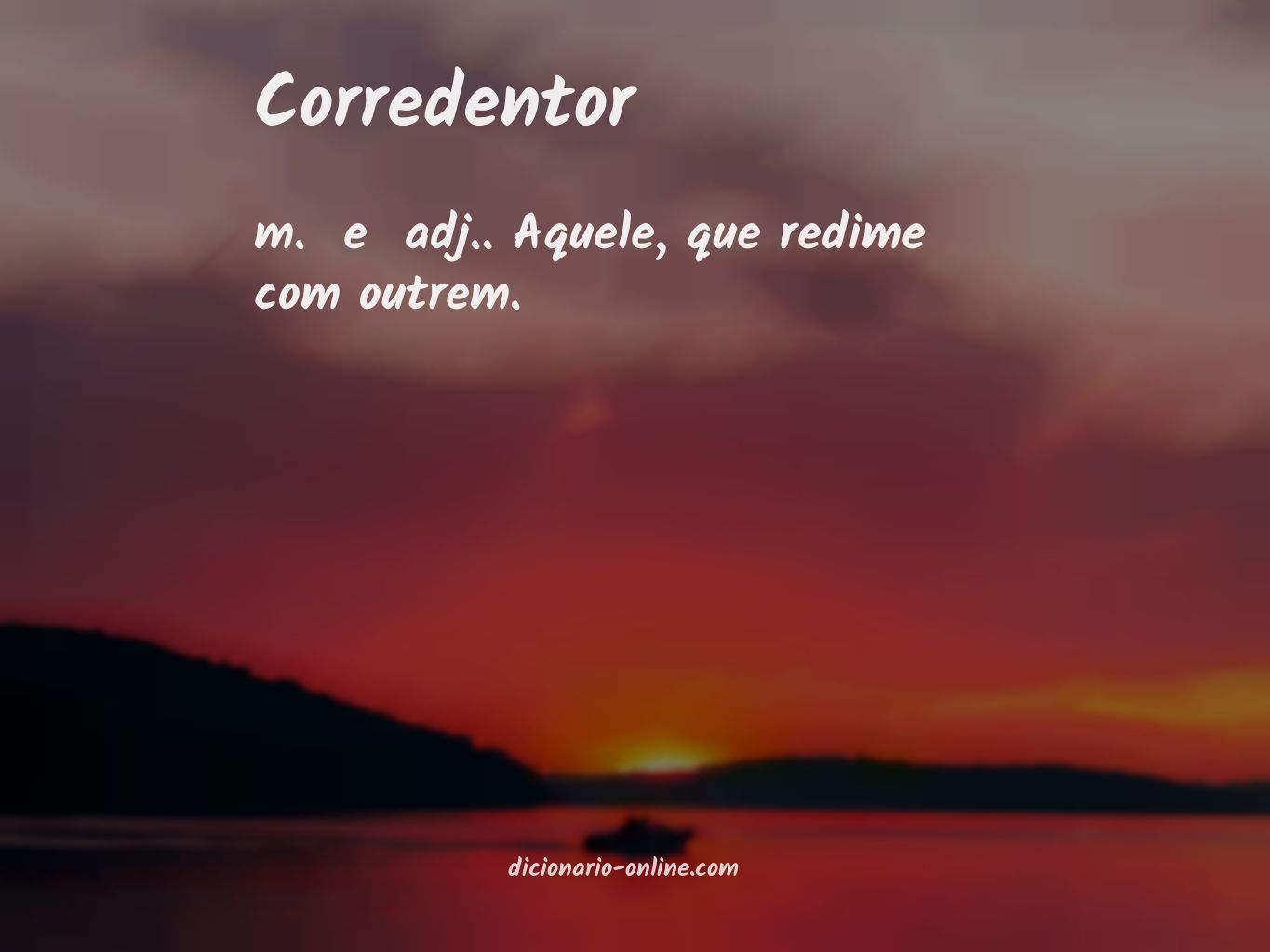 Significado de corredentor