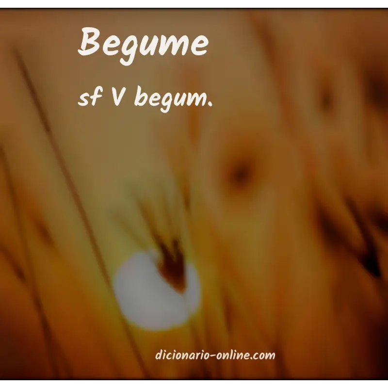 Significado de begume