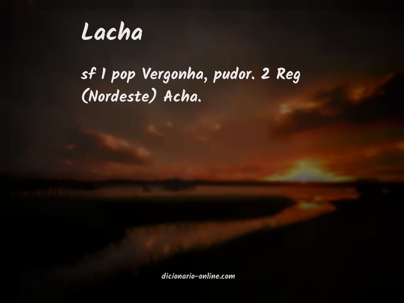 Significado de lacha