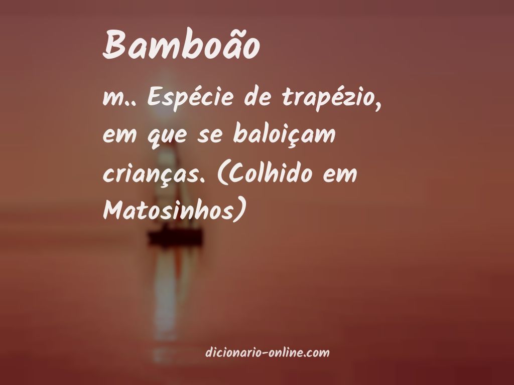 Significado de bamboão