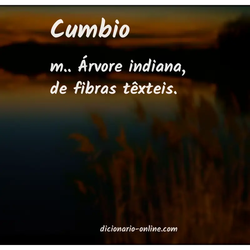 Significado de cumbio