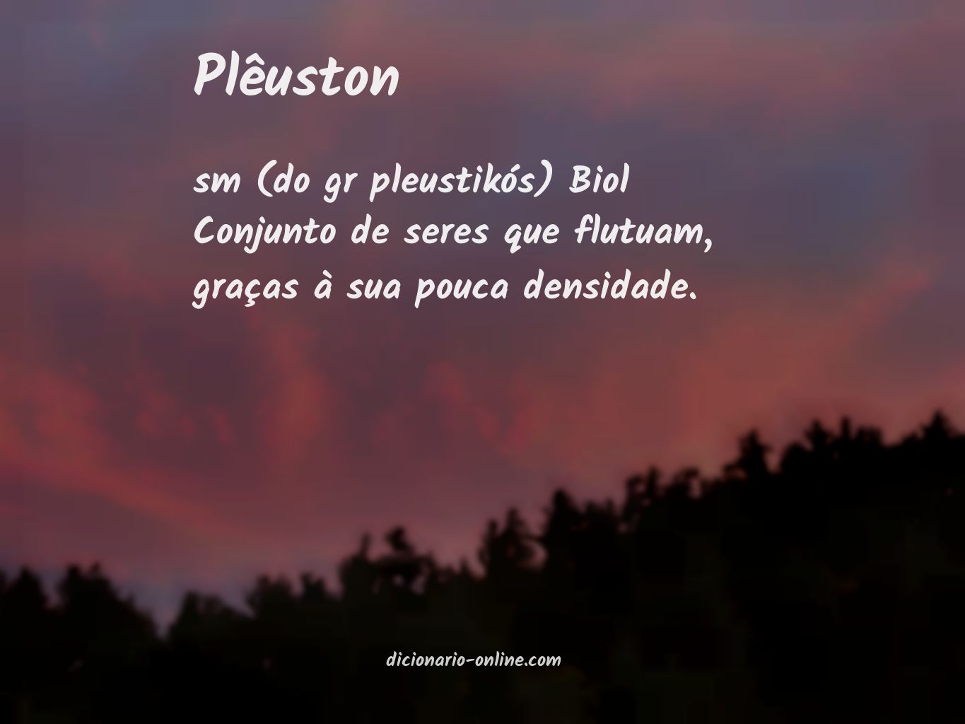 Significado de plêuston