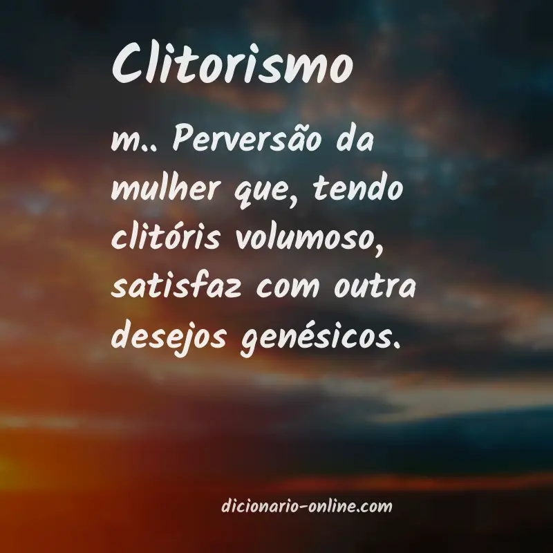 Significado de clitorismo