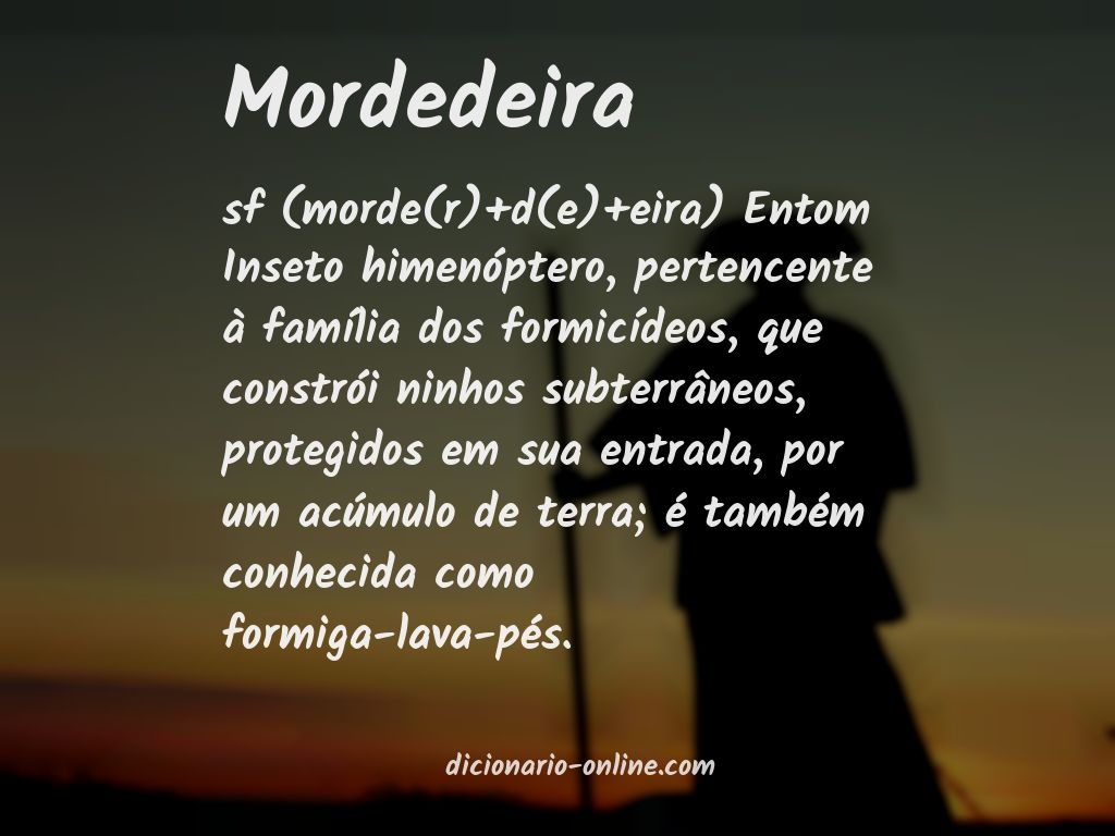 Significado de mordedeira