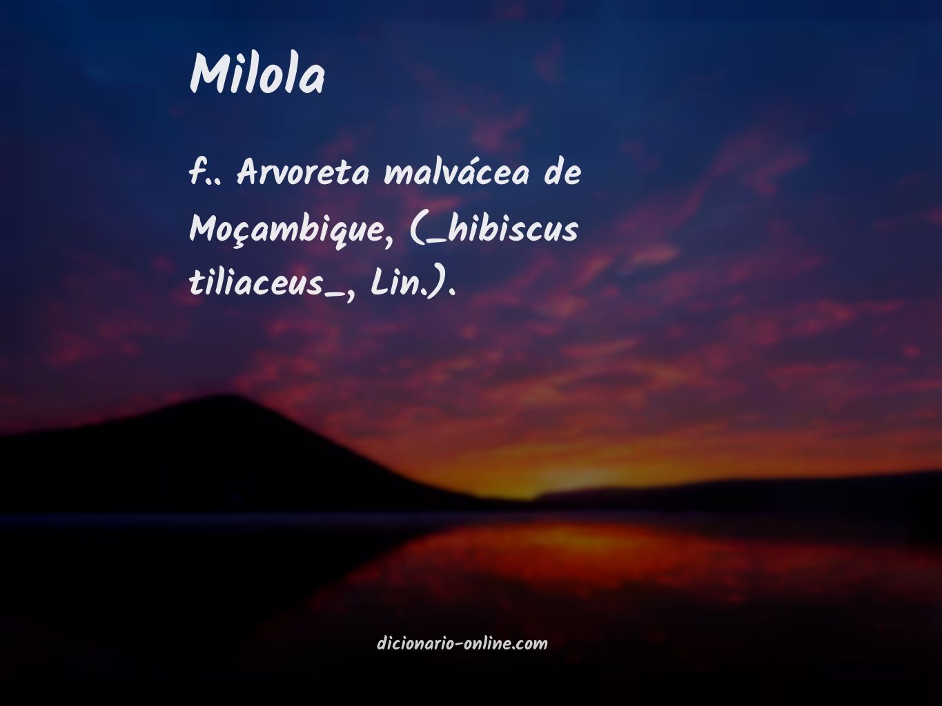 Significado de milola