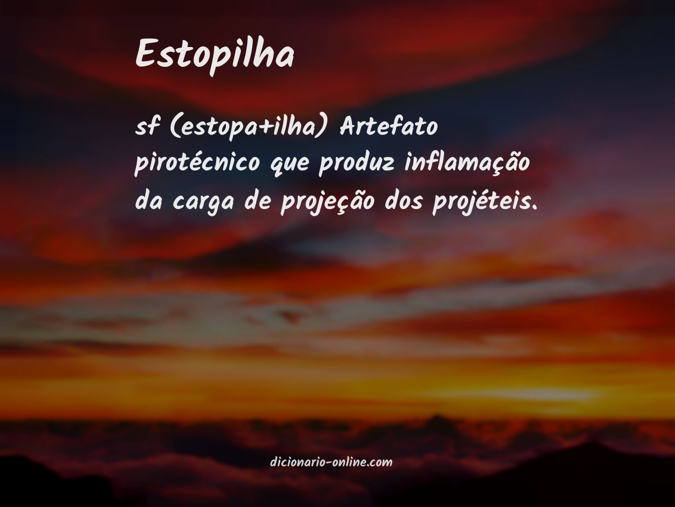 Significado de estopilha