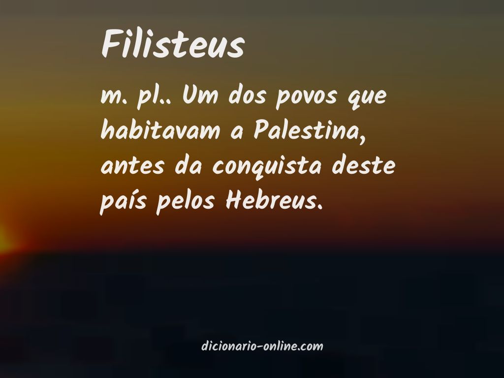 Significado de filisteus