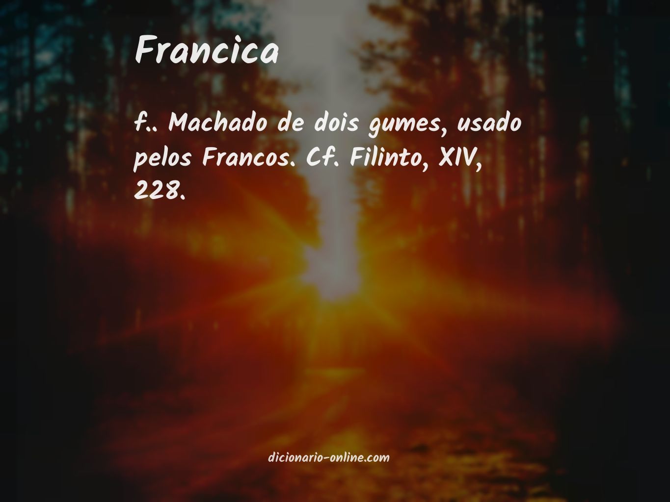 Significado de francica