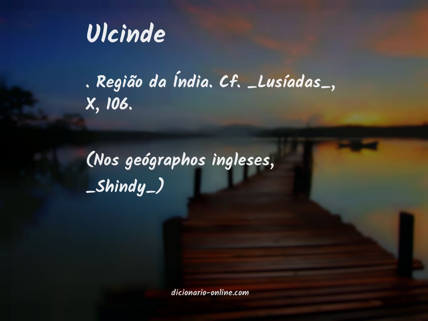 Significado de ulcinde