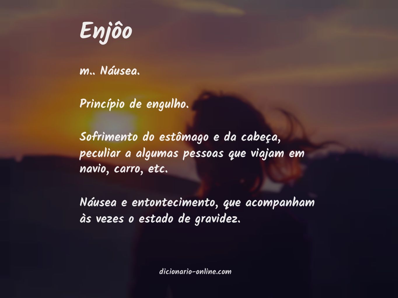 Significado de enjôo