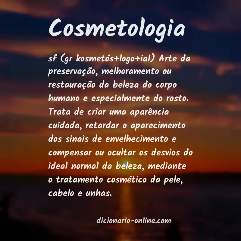 Significado de cosmetologia