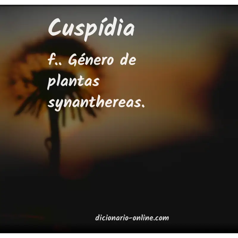 Significado de cuspídia