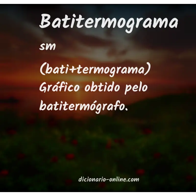 Significado de batitermograma