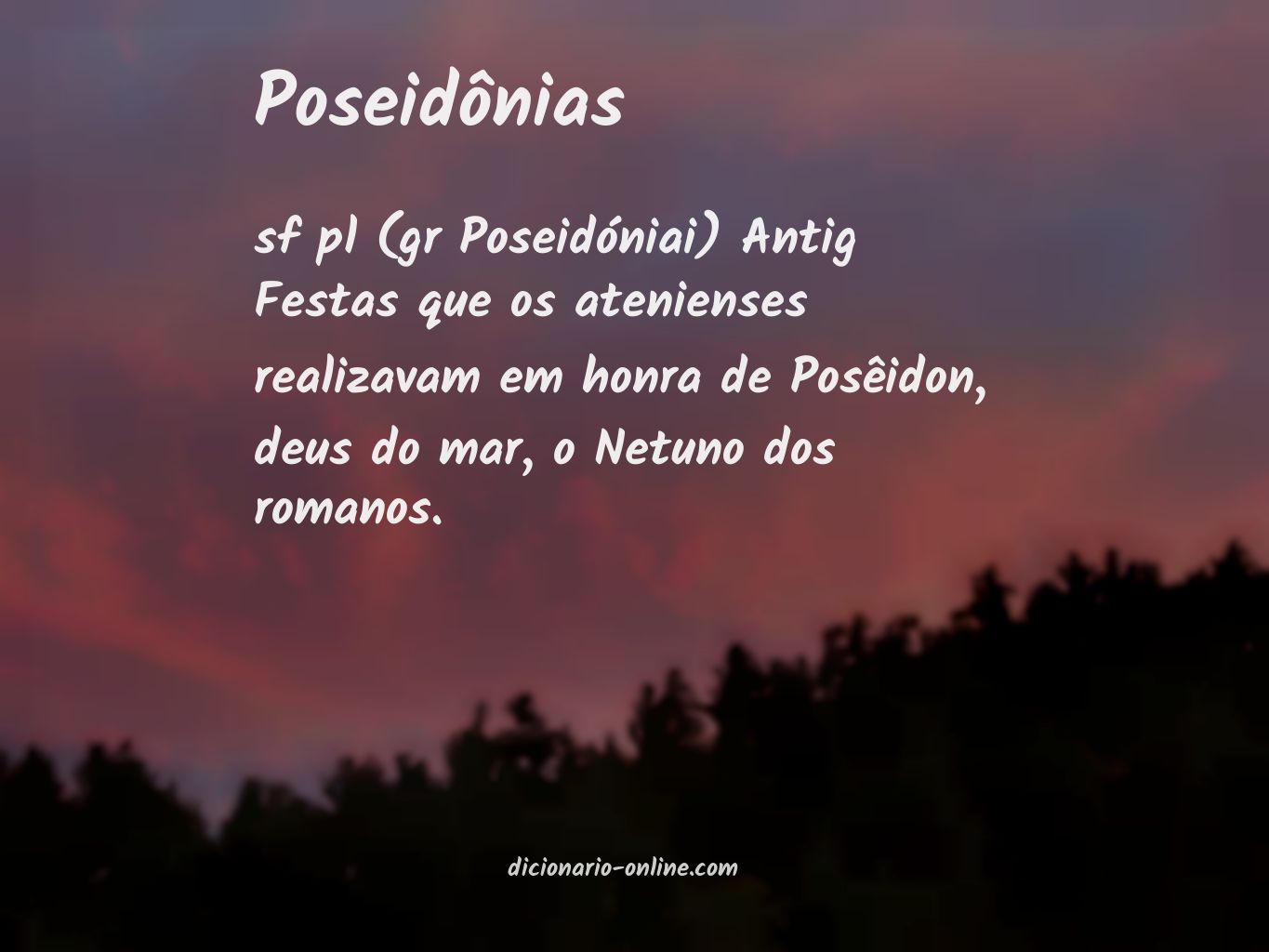 Significado de poseidônias