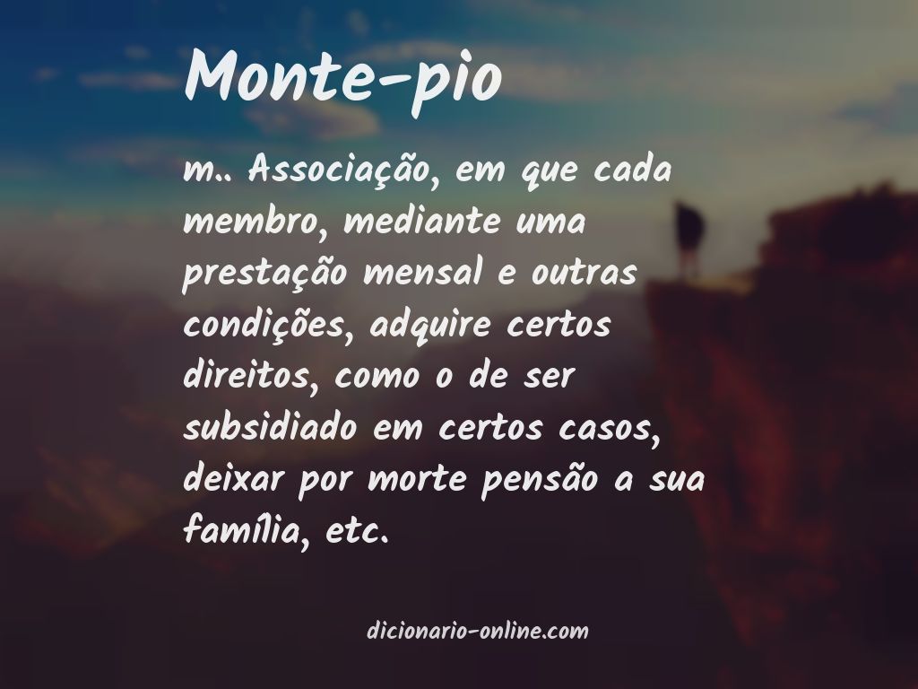 Significado de monte-pio