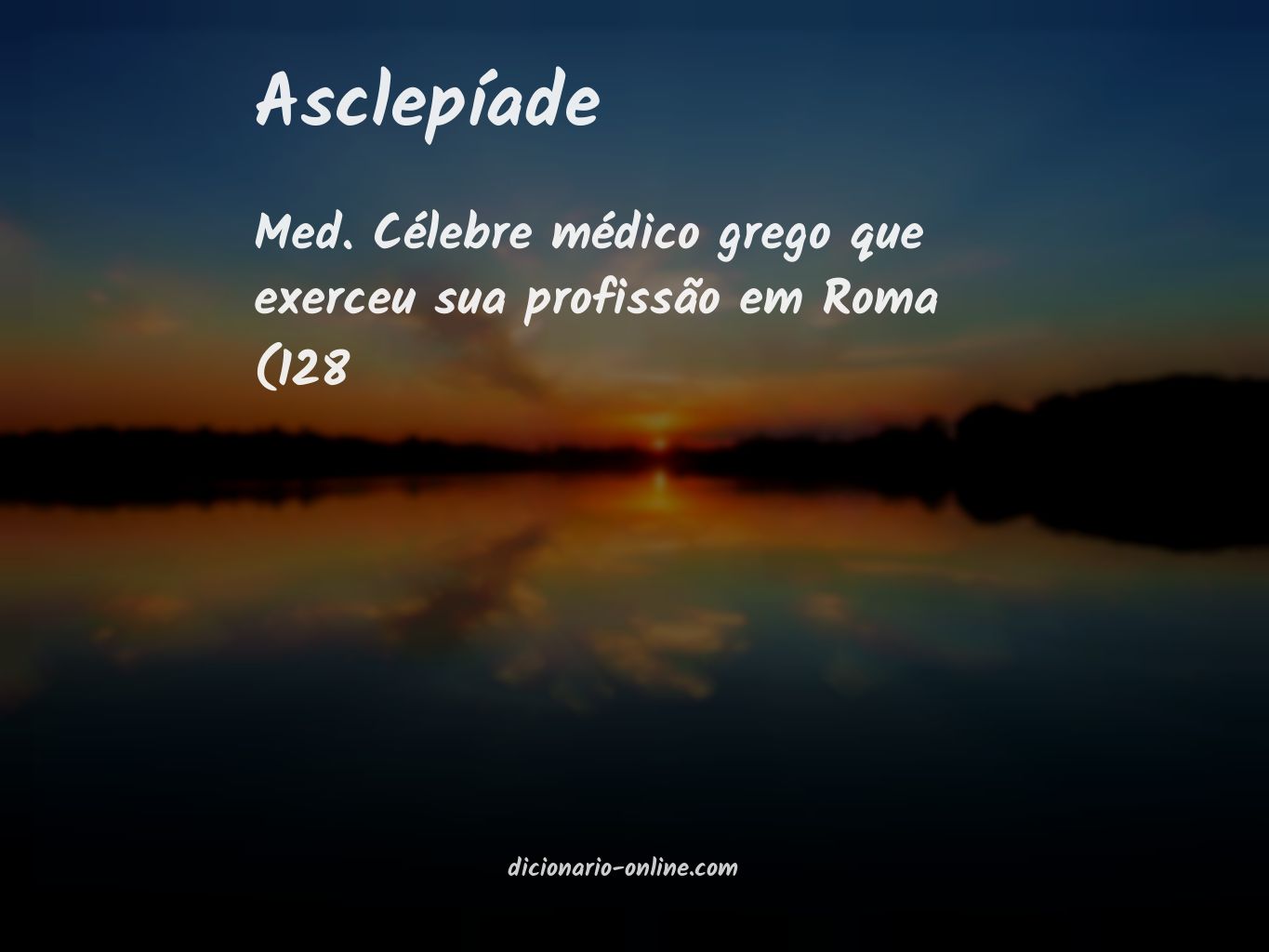 Significado de asclepíade