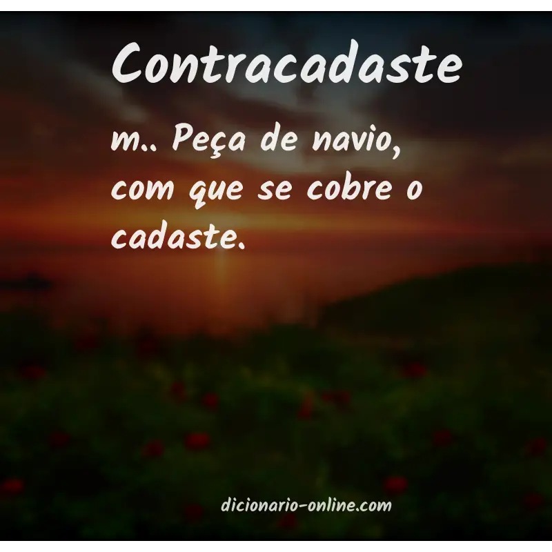 Significado de contracadaste