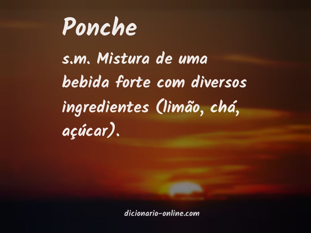 Significado de ponche