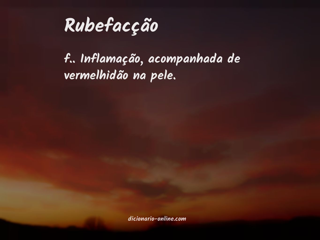 Significado de rubefacção