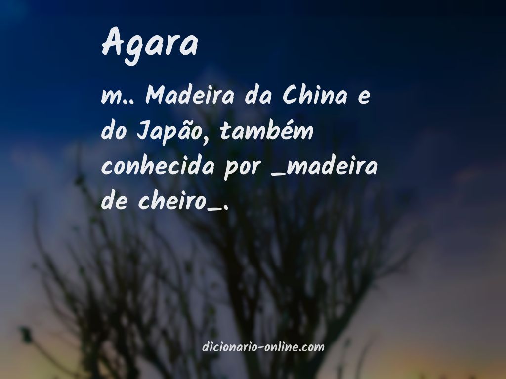 Significado de agara