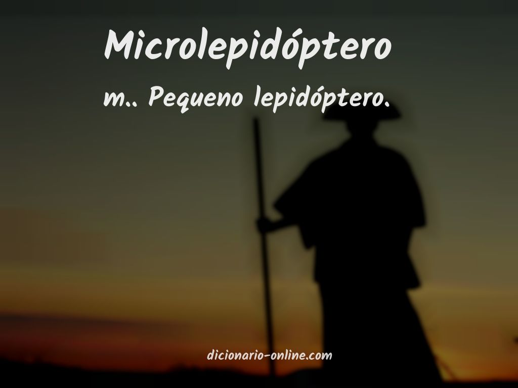Significado de microlepidóptero