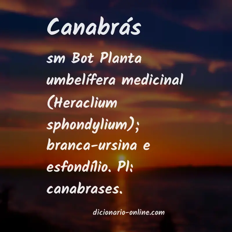 Significado de canabrás