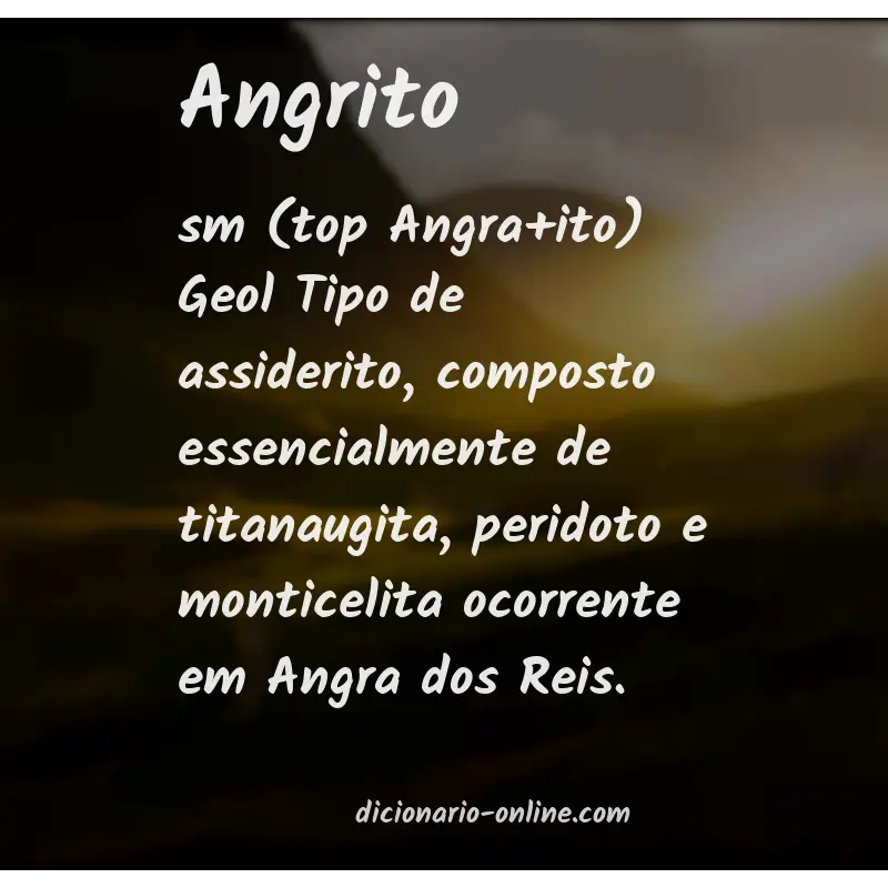Significado de angrito