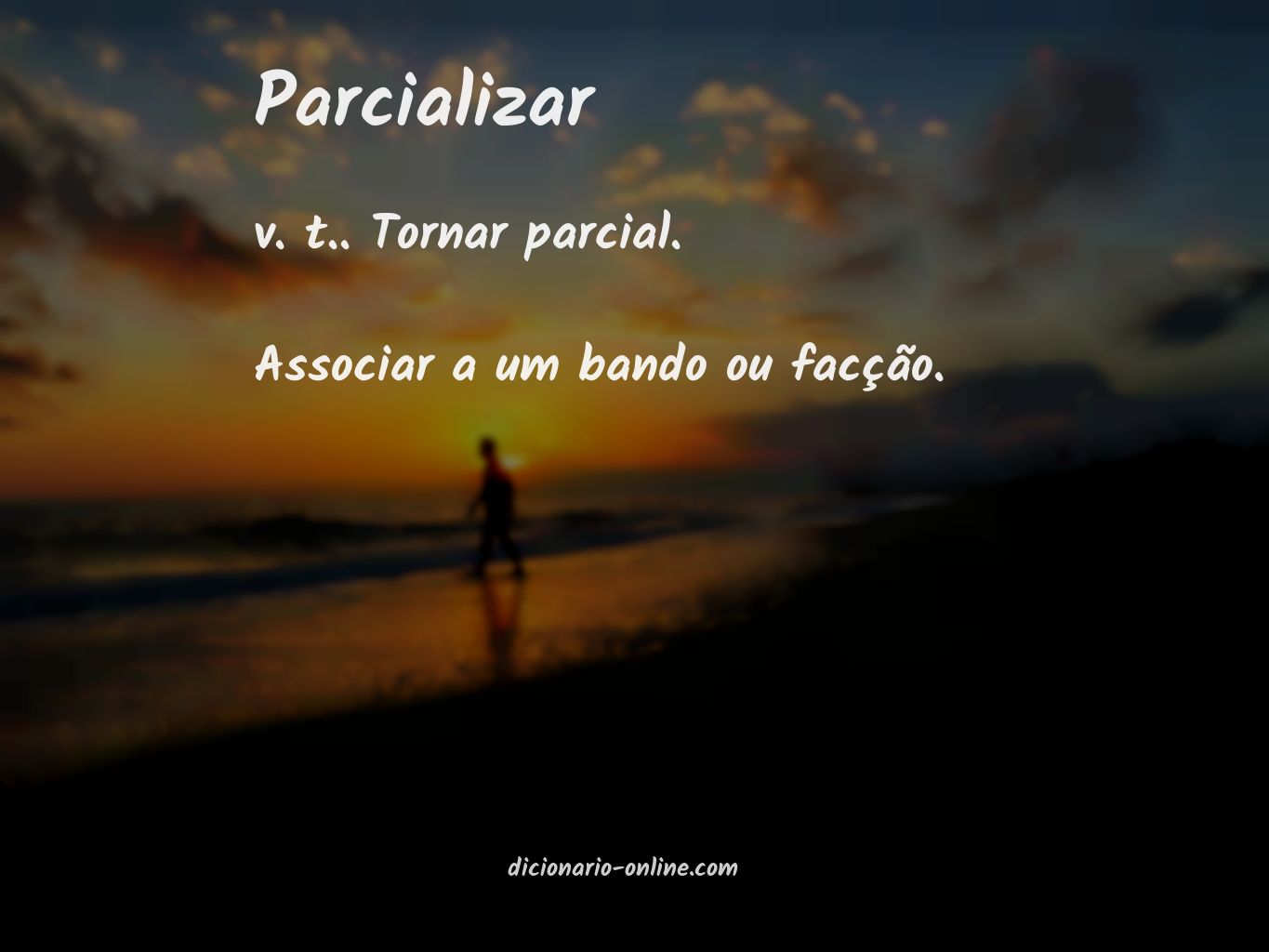 Significado de parcializar