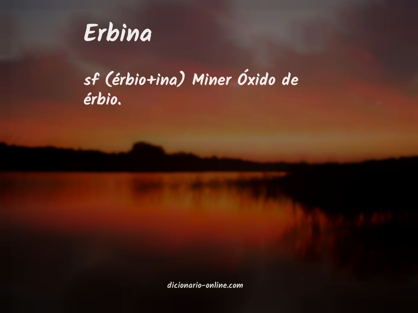 Significado de erbina