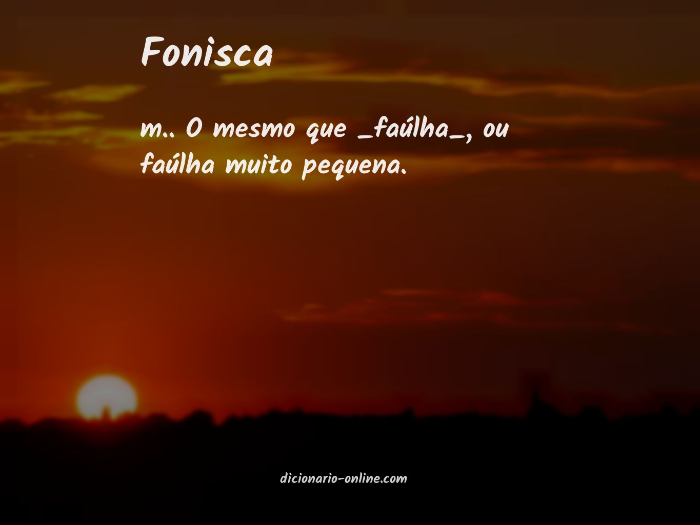 Significado de fonisca