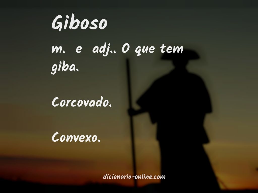 Significado de giboso