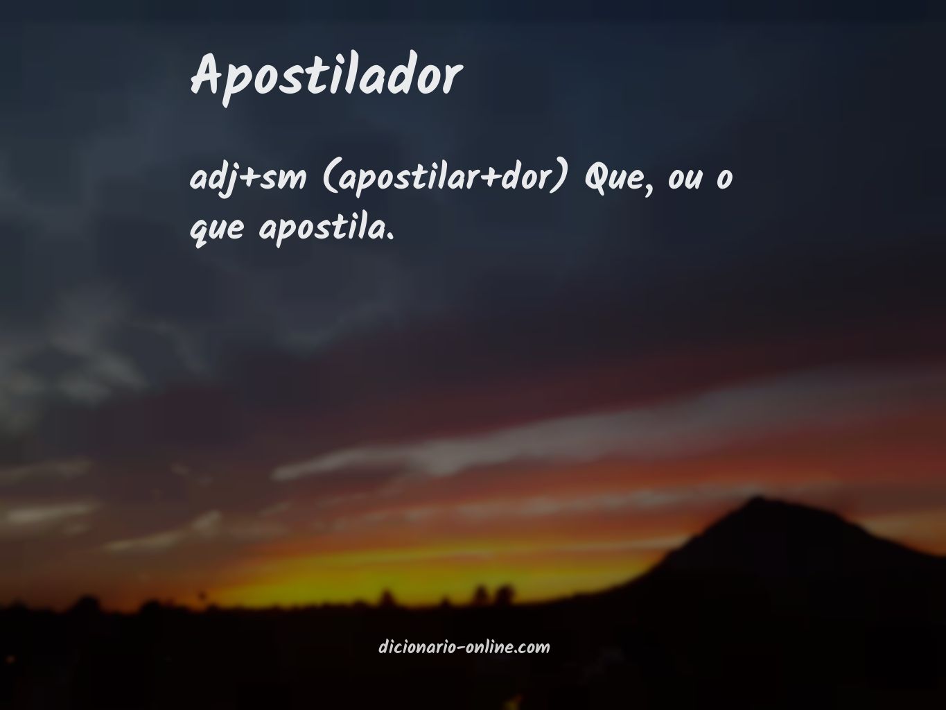 Significado de apostilador