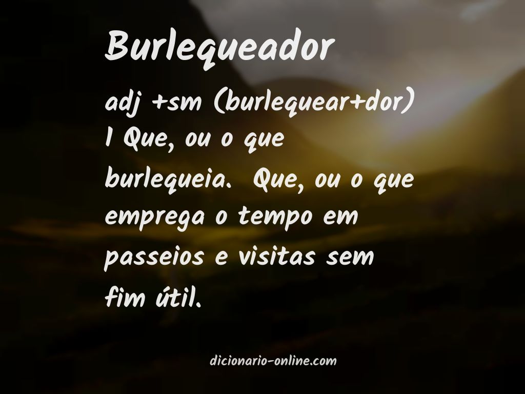 Significado de burlequeador