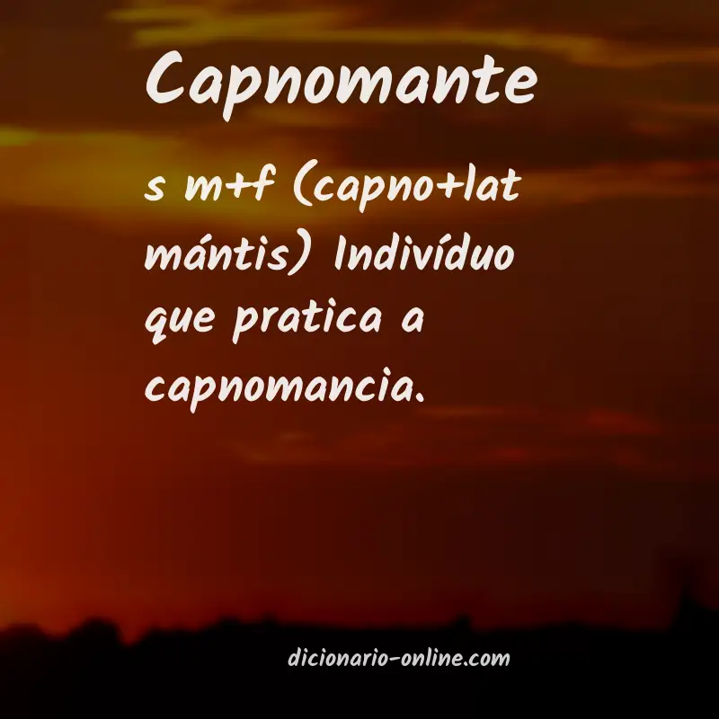 Significado de capnomante