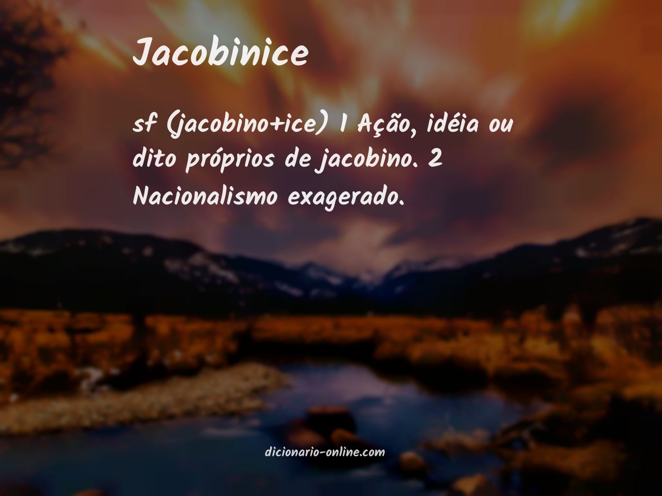 Significado de jacobinice