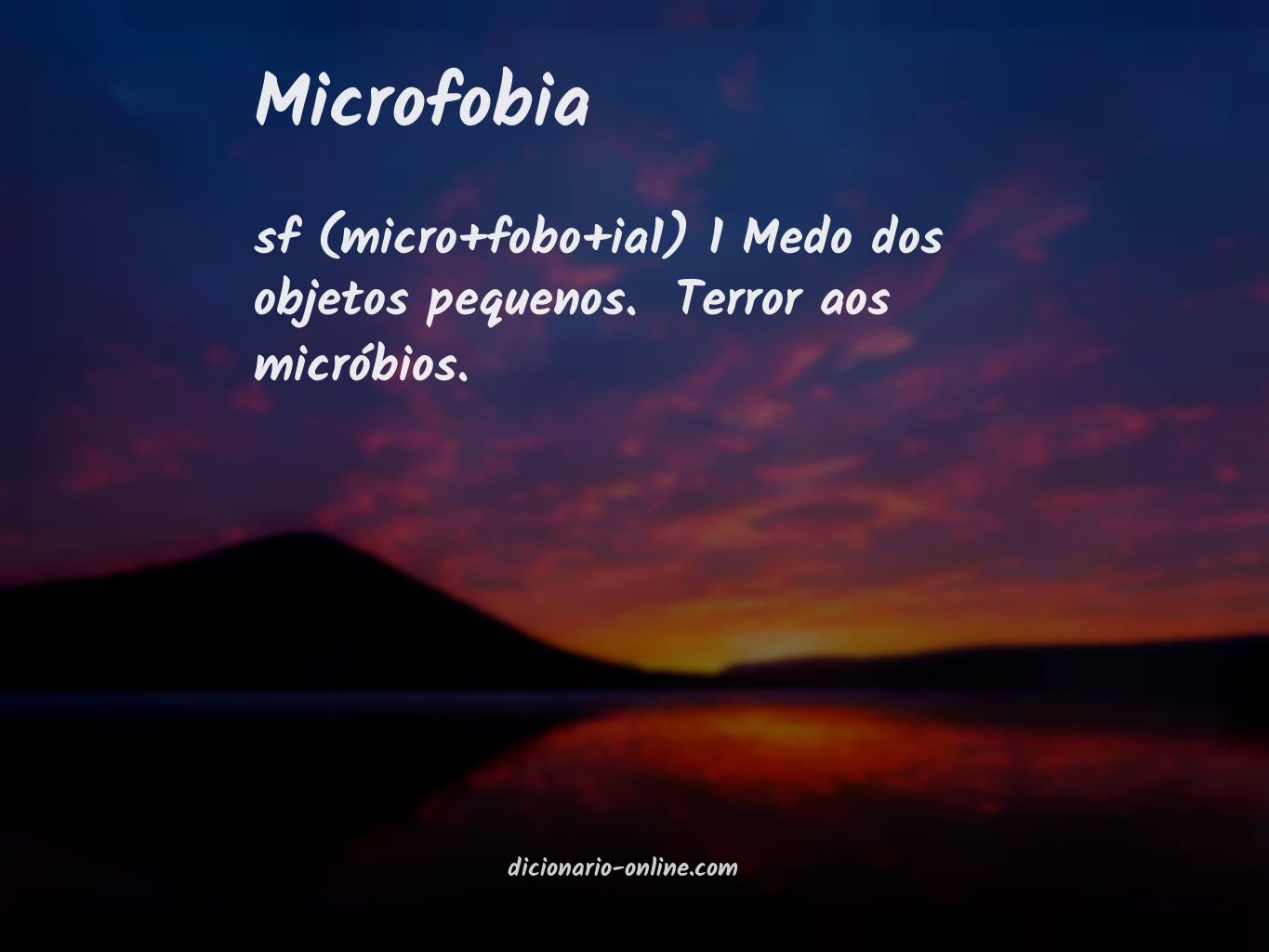 Significado de microfobia