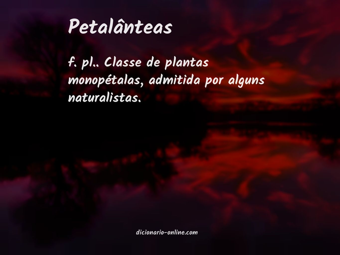 Significado de petalânteas