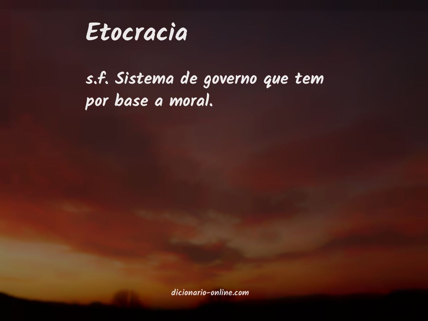 Significado de etocracia