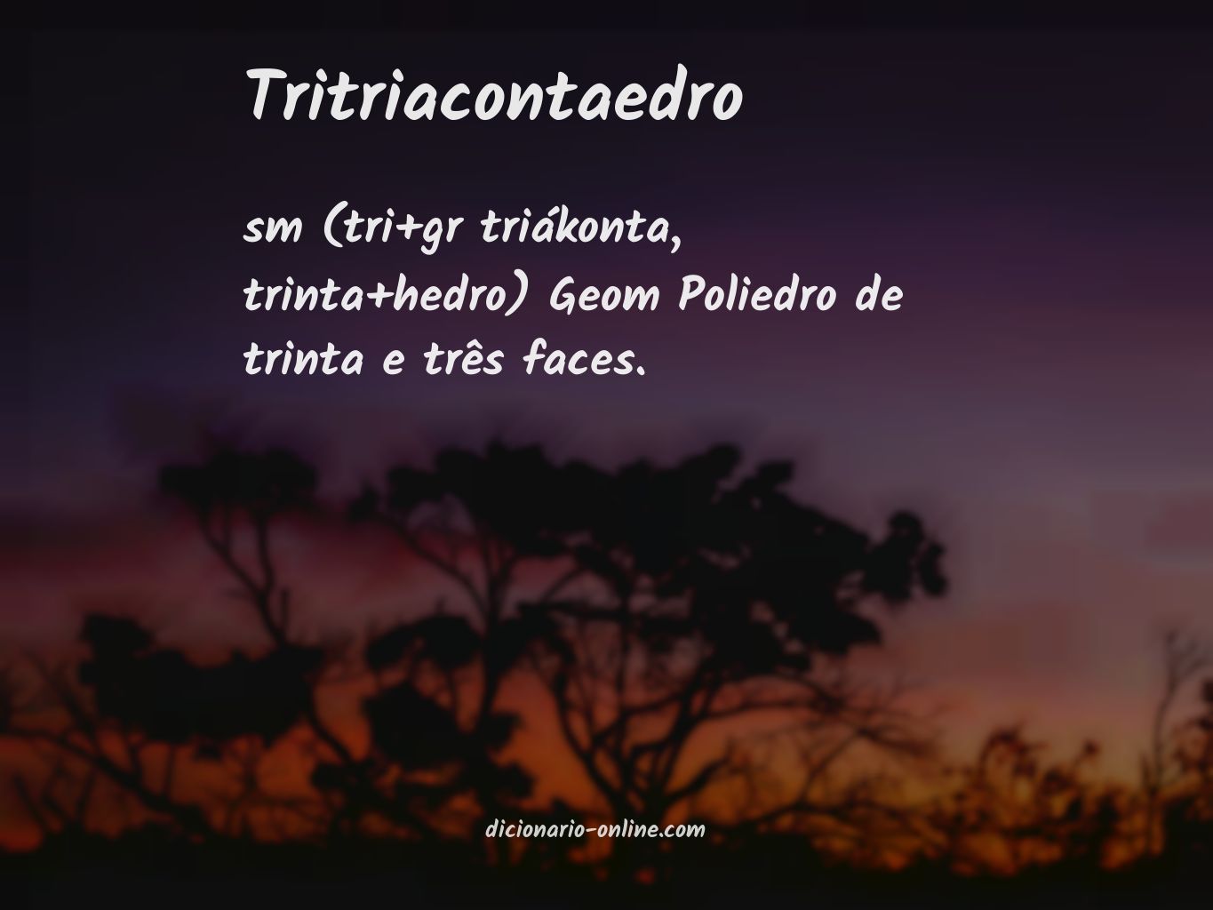 Significado de tritriacontaedro