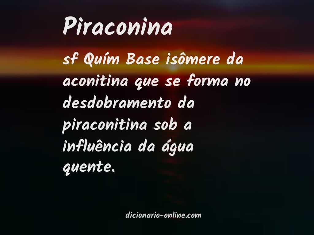 Significado de piraconina