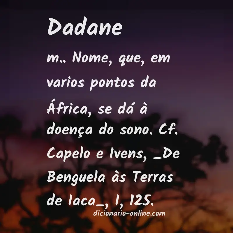 Significado de dadane