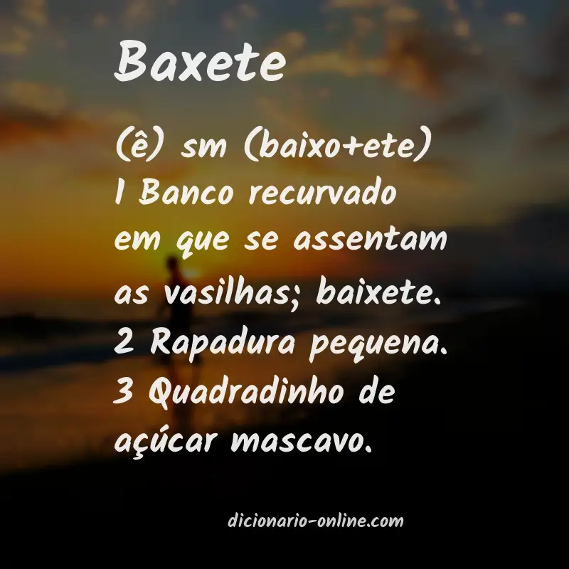 Significado de baxete